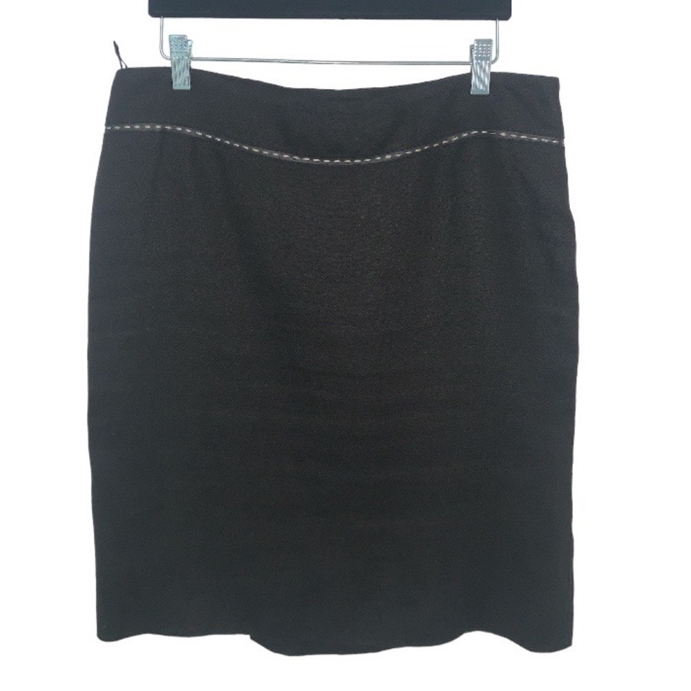 Fendi Black Linen Skirt